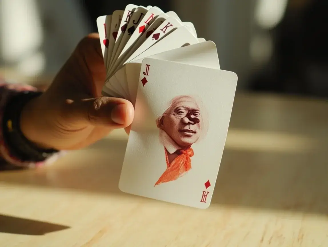 Editorial still-life representing the Vip Blackjack en Español 5 game card on the d11 India catalogue.